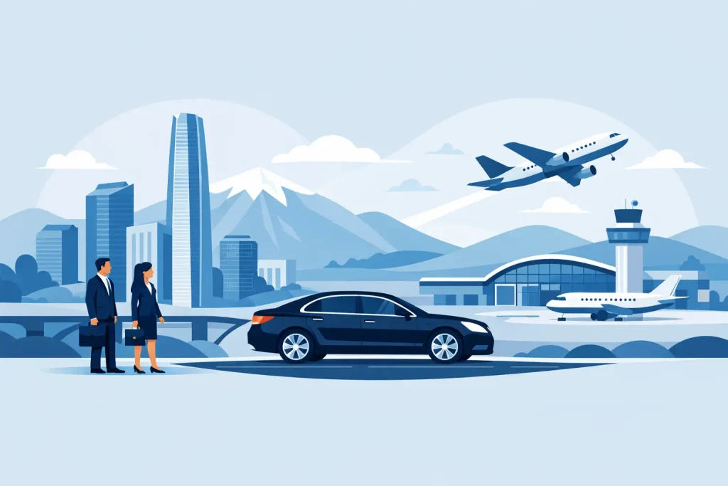 Traslado corporativo entre Santiago y el aeropuerto