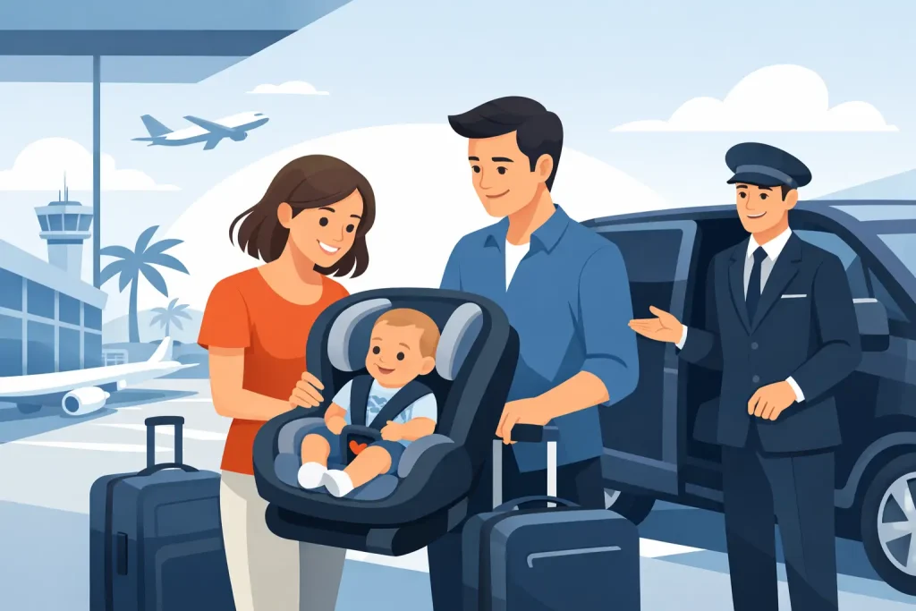Transfer aeropuerto con silla bebé: viaja tranquilo